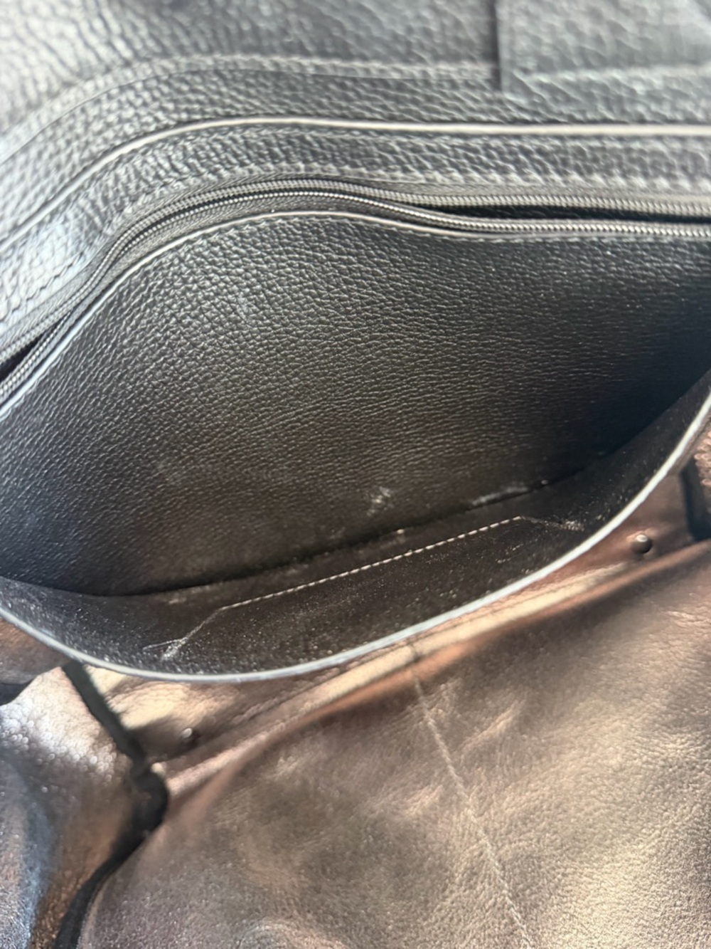 Botkier Black Pebbled Leather Tote with Logo Strap - Picture 4 of 11